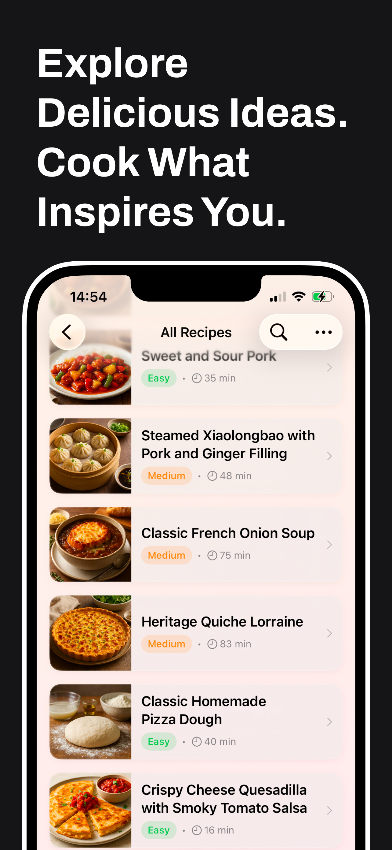 Cooking Modes Feature